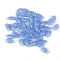 5Pcs Transparent Glass Beads, Top Drilled, Teardrop, Cornflower Blue, 14x8mm, Hole: 1mm, about 5pcs/bag, 1bag/set