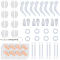 GORGECRAFT 1 Box 93Pcs Eyeglasses Retainers Set 8 Pairs Anti Slip Adhesive Glasses Nose Pads 4 Pairs Round Ear Grips 4 Pairs Silicone Ear Hooks Holders 4 Pairs Glasses Temple Tips Sleeve for Repair