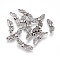 Alloy Beads, Wing, Lead Free & Nickel Free & Cadmium Free, Thailand Sterling Silver Plated, 7x22x4mm, Hole: 1.5mm