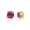 Preciosa® MAXIMA Crystal in Sew-On Cup, Czech Crystal, 719 37 085 Chaton(Round), Golden, 70350 Fuchsia, SS29(6.15~6.35mm)