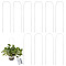 10Pcs Acrylic Plant Growth Support, with 800Pcs PET Plating Film Wire Ties, Clear, 405x100x3mm