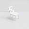 Plastic Chairs, Mini Furniture, Dollhouse Decorations, White, 40x25mm