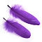 Goose Feather Costume Accessories, Dyed, Blue Violet, 160~215x36~47mm