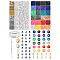 DIY Flat Round Handmade Polymer Clay Beads Bracelets Making Kits, Mixed Color, 6~132x6~19x0.5~9mm, Hole: 1~4.5mm