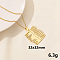 Stainless Steel Leaf Pendant Necklaces, Cable Chain Necklaces