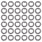 80Pcs Tibetan Style Alloy Spacer Beads, Flat Round, Cadmium Free & Lead Free, Antique Silver, 12.5x3.5mm, Hole: 1.2mm