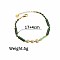 Golden Malachite Natural Pearl Bracelet Dopamine Fashion Simple Girlfriend Bracelet, Green, 7-1/8 inch(18cm)