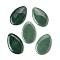 Natural Green Aventurine Big Pendants, Teardrop Charms, 53~55x33~35x6~7.5mm, Hole: 1~1.6mm