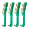 Steel Wire Brush, with ABS Plastic Handle, Green, 265x29.5x46mm