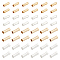 48Pcs 4 Style Brass Tube Beads, Lead Free & Cadmium Free, Tube, Mixed Color, 9~11x3~4mm, Hole: 1.8~3mm, 12pcs/style