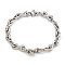 304 Stainless Steel Link Chain Bracelets, Stainless Steel Color, 8-5/8 inch(22cm)