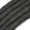 Electroplated Non-magnetic Synthetic Hematite Beads Strands, Rectangle, Matte Style, 2-Hole, Black, 6x2x3mm, Hole: 1.2mm, about 199pcs/strand, 15.75 inch(40cm)