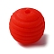 Food Grade Eco-Friendly Silicone Beads, Round, Red, 15x14mm, Hole: 2mm