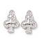Playing Card Theme Charm, Rack Plating Alloy Pendants, Cadmium Free & Lead Free & Nickle Free, Platinum, 18.5x12x2.5mm, Hole: 2mm