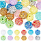 48pcs 12 style DIY Beads Kits, Acrylic Beads and Resin Beads, with Rhinestone, Round, Mixed Color, 20x18mm, Hole: 2~3mm, 4pcs/style