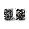 Cube Shape Polymer Clay Rhinestone Beads, for DIY Jewelry, Pen & Phone Chain Crafting Decorations, Jet, 14.5x14.5x14.5mm, Hole: 4mm