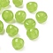 Handmade Lampwork Beads, Apple, Olive Drab, 12~13x10mm, Hole: 1.6~1.8mm