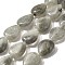 Natural Labradorite Beads Strands, Teardrop, 16x12x5~6mm, Hole: 1mm, about 25pcs/strand, 15.16''~15.75''(38.5~40cm)