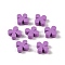 Maple
 Wood Beads, Flower, Medium Orchid, 12x12x5mm, Hole: 2mm, 1850pcs/500g