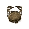 Cuff Brass Ring Cabochon Settings, Filigree Ring Components, Antique Bronze, Tray: 15mm, 18mm