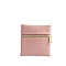 Square PU Leather Jewelry Gift Zipper Bags, Gift Jewelry Packaging Bags for Earrings Rings Bracelets, Pink, 8x8cm