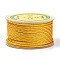 11M Polycotton Metallic Braided Cord, for Wall Hanging, Crafts, Gift Wrapping, Gold, 2.5mm, about 12.03 Yards(11m)/Roll
