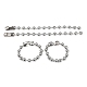 304 Stainless Steel Ball Chain Bracelets X-BJEW-G618-03P-2