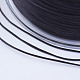 日本の平らな弾性結晶ストリング  弾性ビーズ糸  ストレッチブレスレット作り用  ブラック  0.8mm  300ヤード/ロール  900フィート/ロール EW-G006-09-2