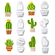 Gorgecraft 6 ensembles 6 styles ensemble de moules pressés en argile plastique cactus TOOL-GF0003-40-1