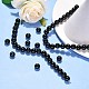 Chapelets de perles en pierre noire synthétique X-G-G088-10mm-6