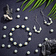 Pandahall elite 4 brins 4 brins de perles de pierre lumineuses synthétiques de style G-PH0019-22-2