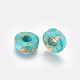 Perles de turquoise synthétique TURQ-F011-01-2