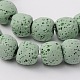 Fili di perle di roccia lavica naturale X-G-L435-03-8mm-15-1
