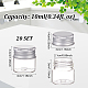BENECREAT 20 Pack 10ml/0.34oz Glass Empty Cosmetic Containers CON-WH0084-41A-2