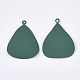 Spray Painted Eco-Friendly Iron Pendants IFIN-T009-18B-2