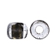8/0 ガラスシードビーズ  透明インサイドカラー  丸い穴  ラウンド  キャメル  8/0  3~4x2~3mm  穴：0.8mm  約3333個/100g X1-SEED-A014-3mm-137B-3