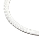 Lasso-Halsketten aus Messing mit flachen Schlangenketten NJEW-P289-13P-3