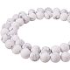 PandaHall Elite Frosted Natural Howlite Bead Strands For Jewelry Making G-PH0028-8mm-01-1