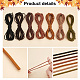 Pandahall 7 colores 2.5mm cordón de cuero de gamuza sintética LW-PH0002-22-5