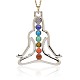 Yoga Chakra Jewelry Gemstone Human Pendants G-N0052-01-2