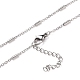 304 Stainless Steel Cable Chain Necklaces NJEW-JN03169-01-1