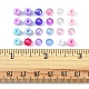 120g 24 styles de perles acryliques transparentes et opaques OACR-FS0001-21-5
