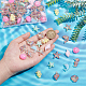 NBEADS 80 Pcs 10 Styles Ocean Theme Resin Cabochons CRES-NB0001-32-3