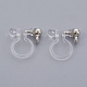 Brass Clip-on Earring Component KK-L169-09P-2