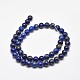 Lapis lazuli naturales hebras de perlas redondas X-G-E262-01-10mm-3