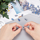 SUNNYCLUE 1 Box 50Pcs Glass Fish Beads Summer Electroplated Glass Bead Half Transparent Carved Frosted Blue Beads for Jewellery Making Ocean Animal Elastic Thread Beading Kit Bracelet Earrings Supply EGLA-SC0001-09B-4