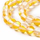Synthetic Moonstone Beads Strands G-E573-02A-12-3