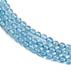 Натуральные бусы из голубого топаза нити&nbsp;G-P553-A01-01-4
