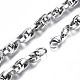 201 Stainless Steel Rope Chain Bracelet for Men Women BJEW-S057-74-3