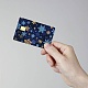 PVC プラスチック防水カード ステッカー  銀行カードの装飾用の粘着カードスキン  長方形  スノーフレーク  186.3x137.3mm DIY-WH0432-060-5